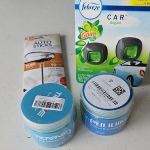 Lot Of 4 Car Dust Cleaning Gel And Air Fresheners